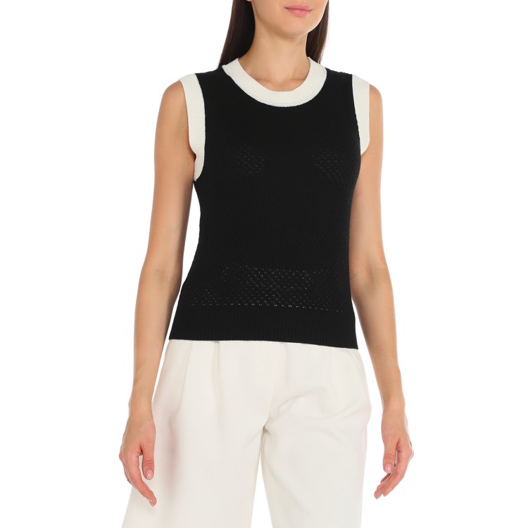 

Майка женская Maison David 6W069 черная S, Черный, 6W069