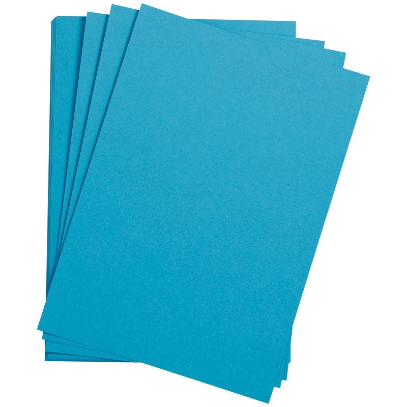 Цветная бумага Clairefontaine 500х650 мм, Etival color, 24 л, 160г/м2, бирюзовый, хлопок