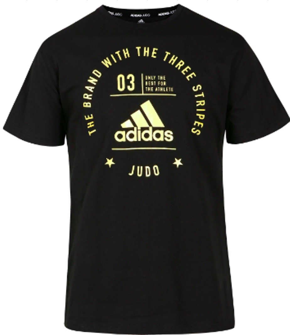 

Футболка The Brand With The Three Stripes T-Shirt Judo черно-желтая (размер M), Черный;желтый