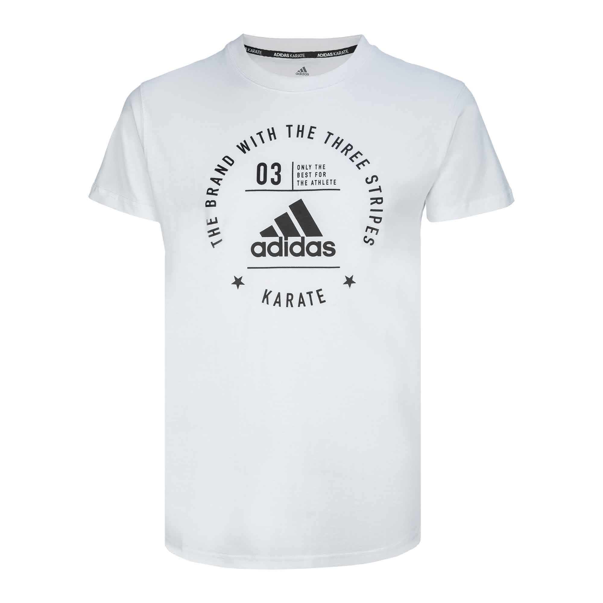 Футболка The Brand With The Three Stripes T-Shirt Karate бело-черная (размер S)