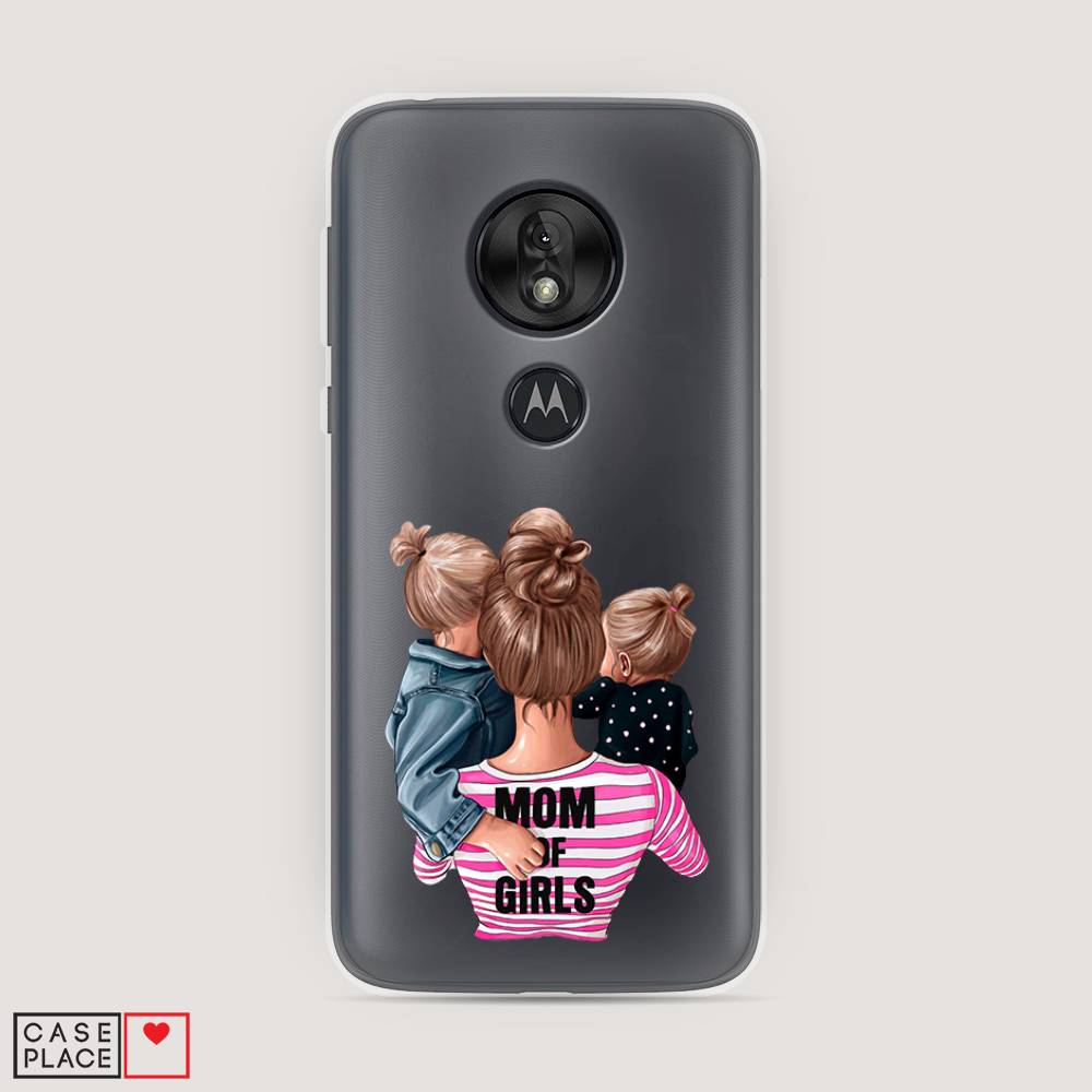

Чехол Awog на Motorola Moto G7 Play / Моторола Мото G7 Плэй "Mom of Girls", Разноцветный, 241250-6