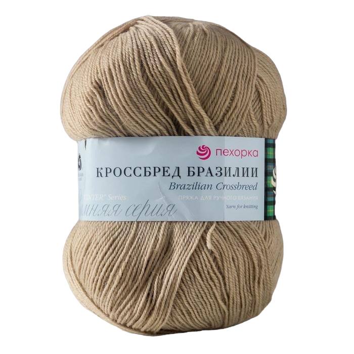 

Пряжа Пехорка Кроссбред Бразилии мериносовая шерсть, акрил, 274-Серобежевый, Бежевый, Кроссбред Бразилии мериносовая шерсть, акрил, 274-Серобежевый