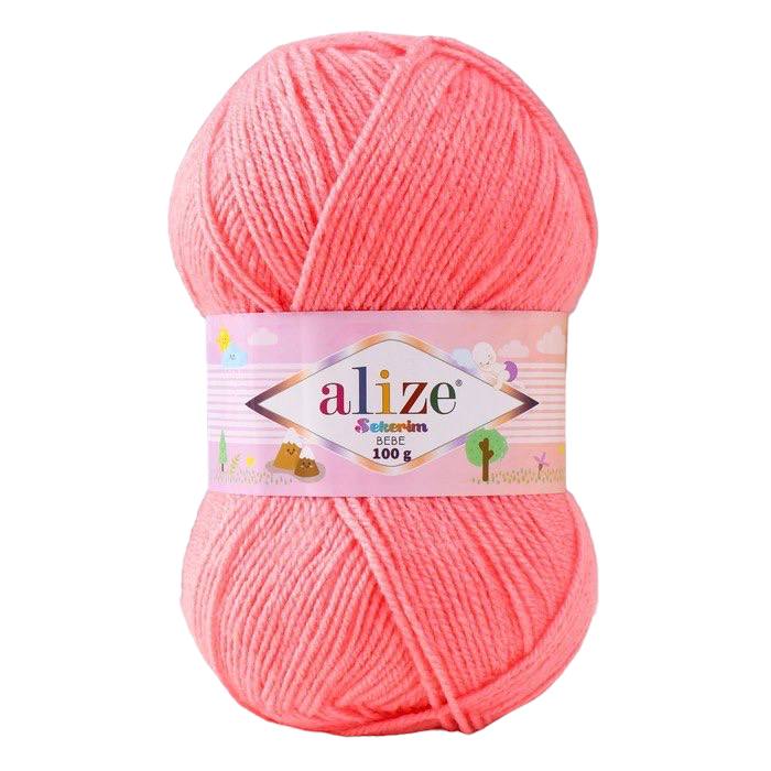 

Пряжа ALIZE Sekerim Bebe 100% акрил 320 м /100 гр (517 светлый персик), Розовый, "Sekerim Bebe" 100% акрил 320 м /100 гр (517 светлый персик)