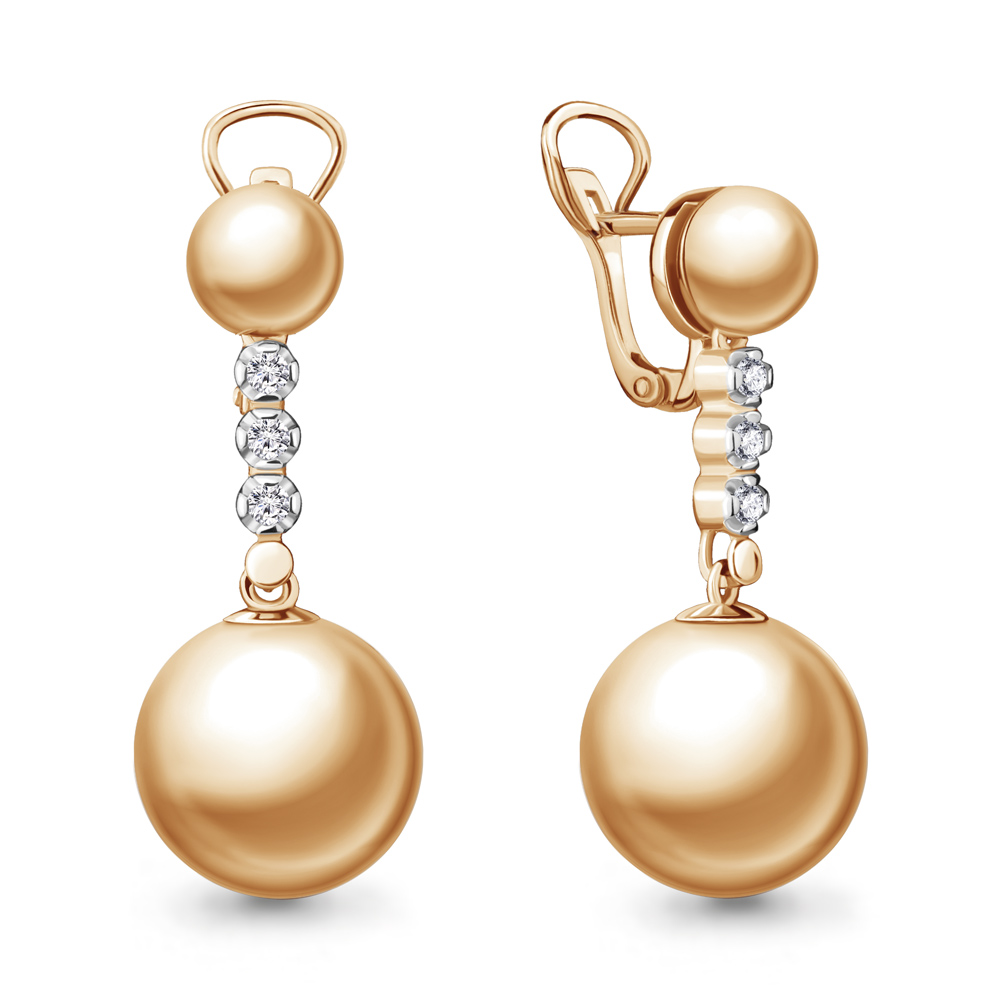 

Серьги из серебра с фианитом Aquamarine 45330А_925_з, 45330А_925_з