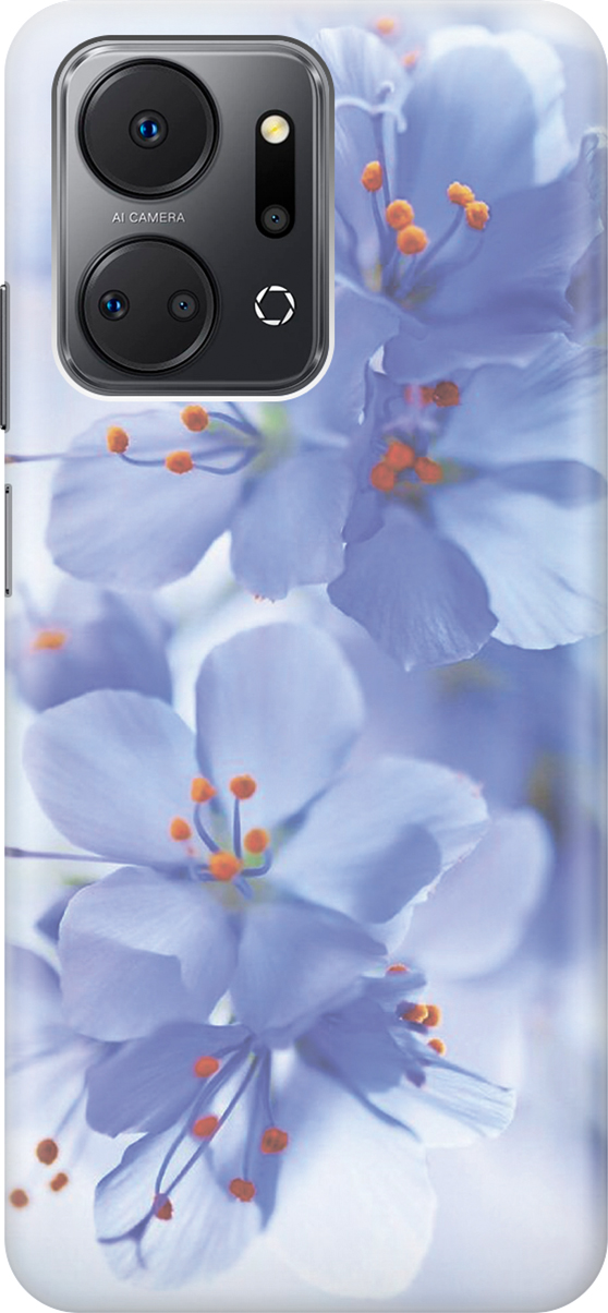 

Силиконовый чехол на Honor X7a, Голубой;фиолетовый;серый, 159386