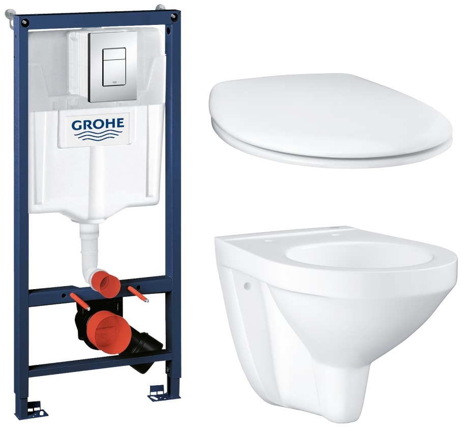 

Комплект инсталляции GROHE Bau Ceramic с унитазом и сиденьем (NW0108)