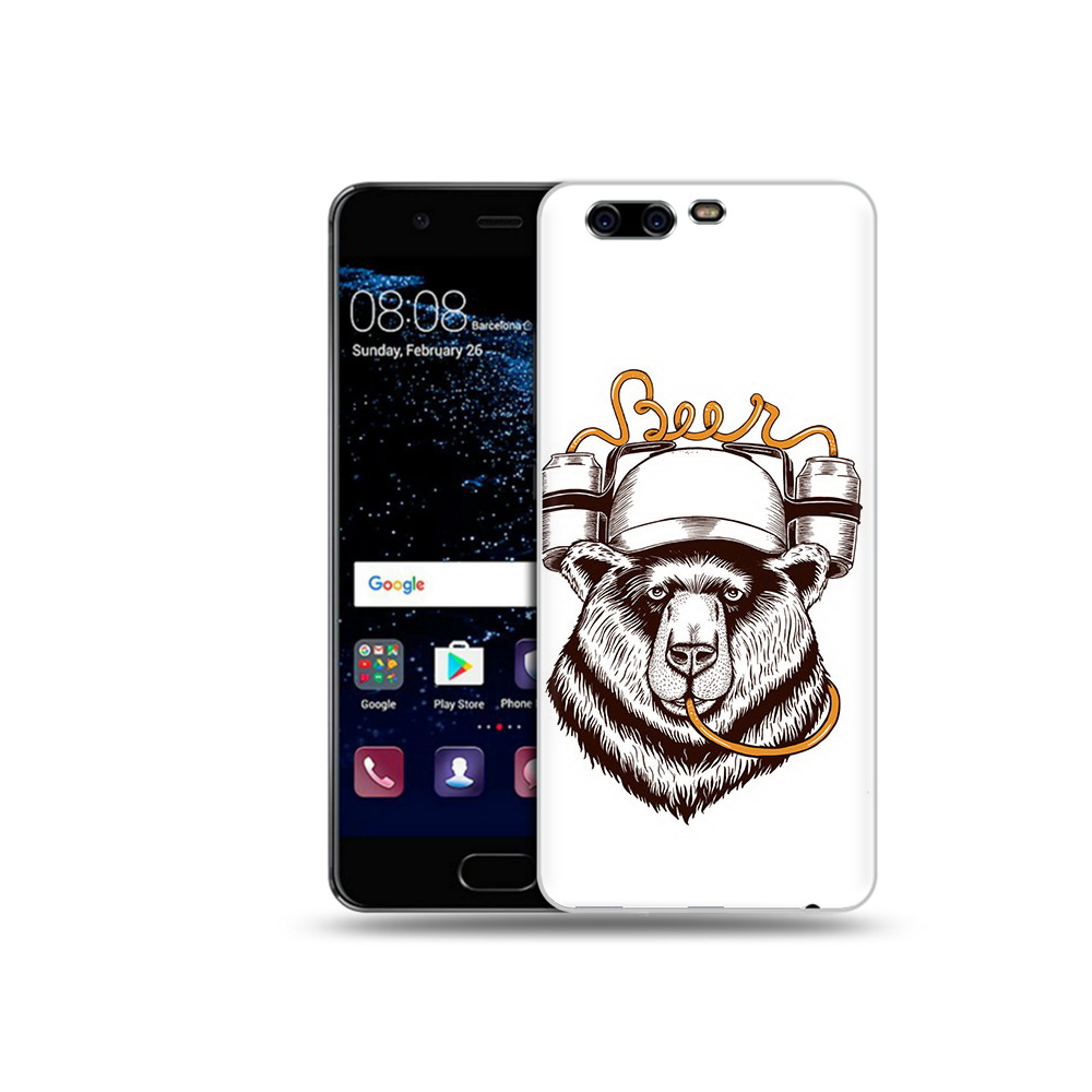 

Чехол MyPads Tocco для Huawei P10 пивной медведь (PT60870.50.538), Прозрачный, Tocco