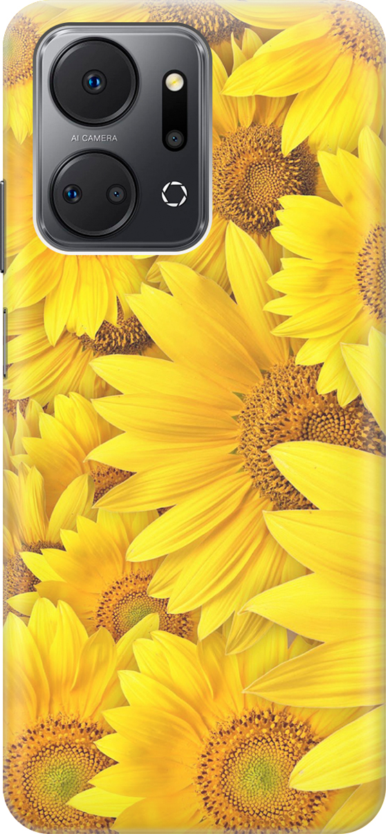 

Силиконовый чехол на Honor X7a, Желтый;коричневый, 159386