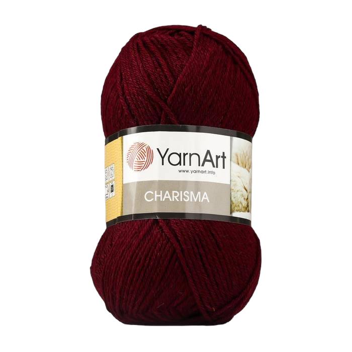 

Пряжа YarnArt Charisma 80% шерсть, 20% акрил 200 м /100 гр (577 бордо), Бордовый, "Charisma" 80% шерсть, 20% акрил 200 м /100 гр (577 бордо)