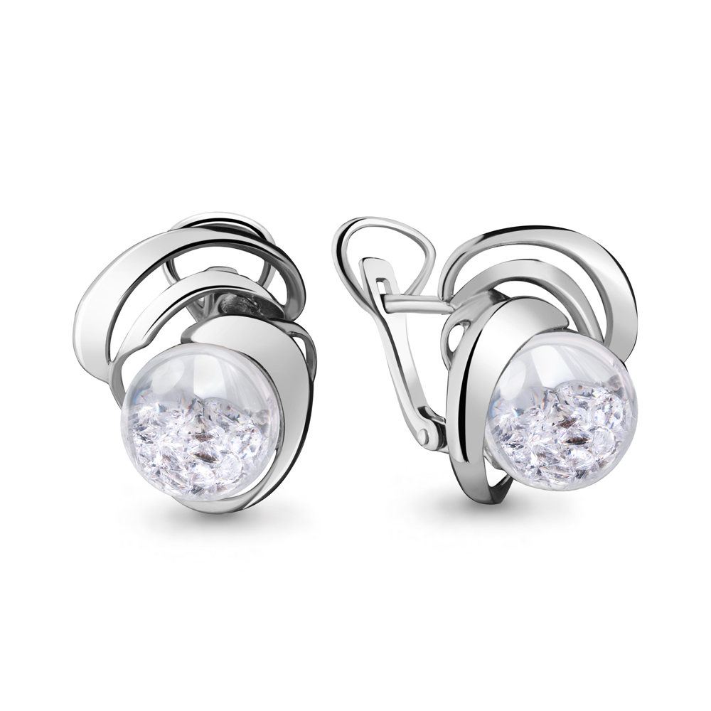

Серьги из серебра с фианитом Aquamarine 45343_925_р, 45343_925_р