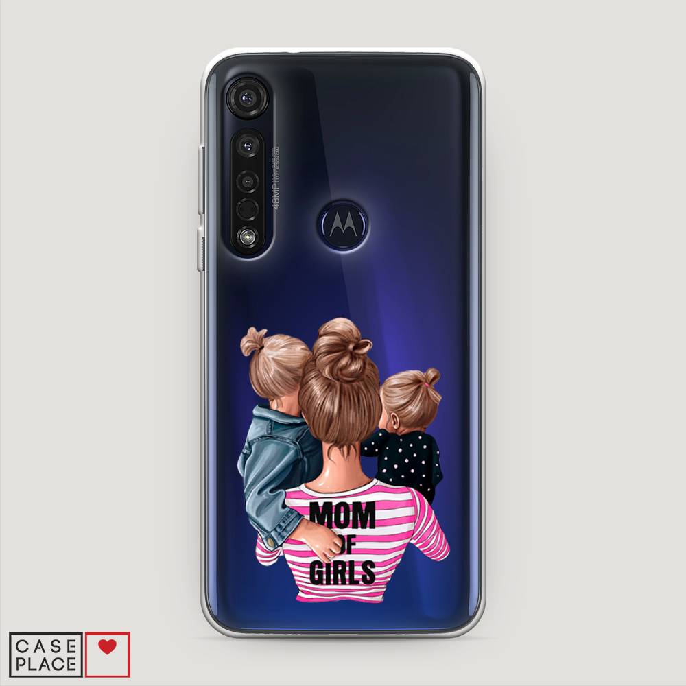 

Чехол Awog на Motorola Moto G8 Plus "Mom of Girls", Разноцветный, 241450-6