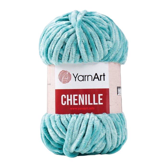 

Пряжа YarnArt Chenille 100% микрополиэстер 90 м/100 г, 570 светло-бирюзовый, "Chenille" 100% микрополиэстер 90 м/100 г, 570 светло-бирюзовый