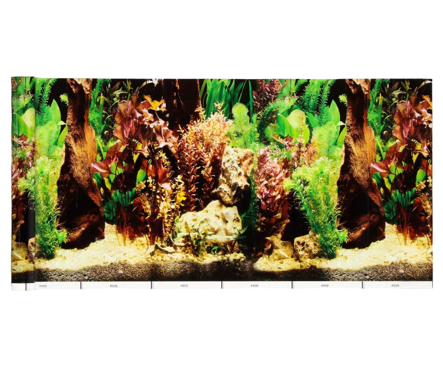 Фон для аквариума Растения, 30 см, рулон 25 м
