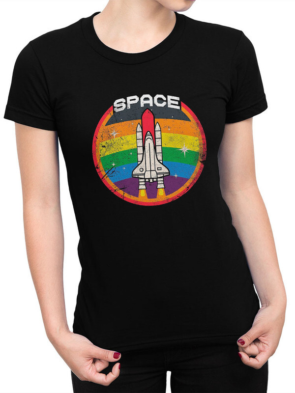 фото Футболка женская design heroes nasa - space черная 3xl