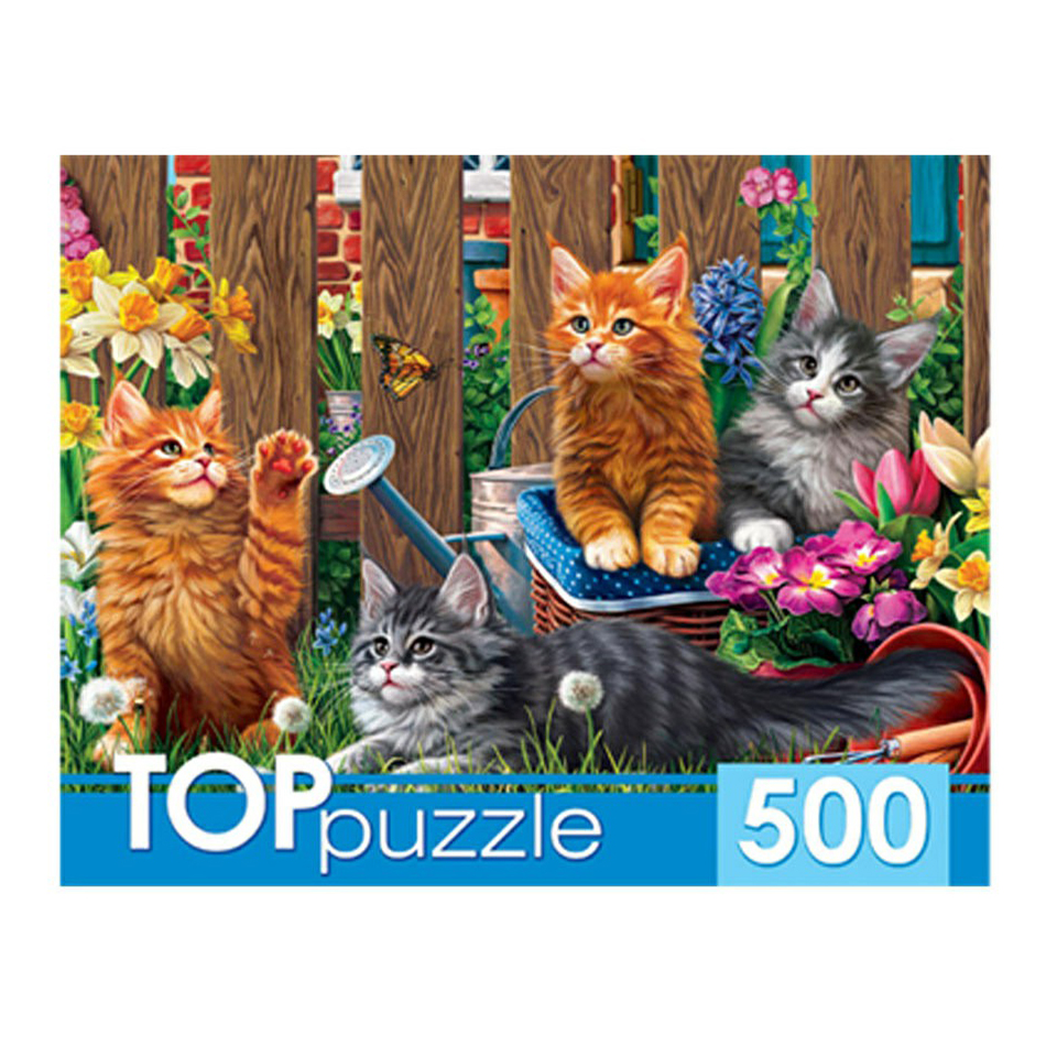 

Пазлы Рыжий Кот TOPpuzzle Котята Мейн-Кун 500 деталей