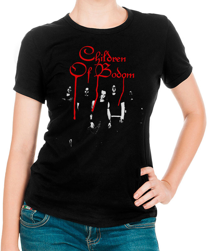 фото Футболка женская design heroes группа children of bodom черная 2xl