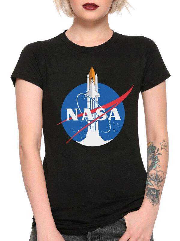 фото Футболка женская design heroes nasa черная 2xl