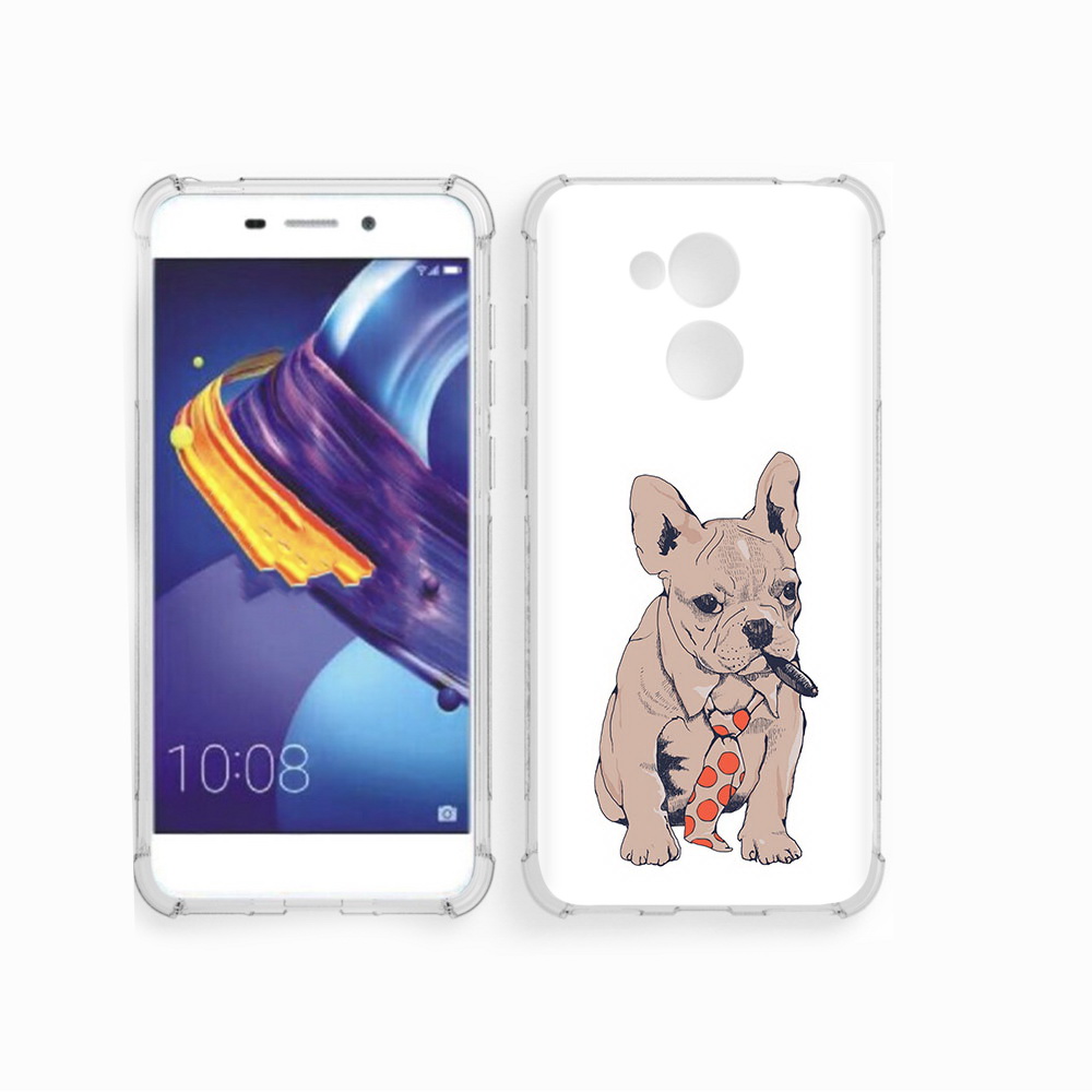 

Чехол MyPads Tocco для Huawei 6C Pro бульдог с сигарой (PT88459.60.250), Прозрачный, Tocco