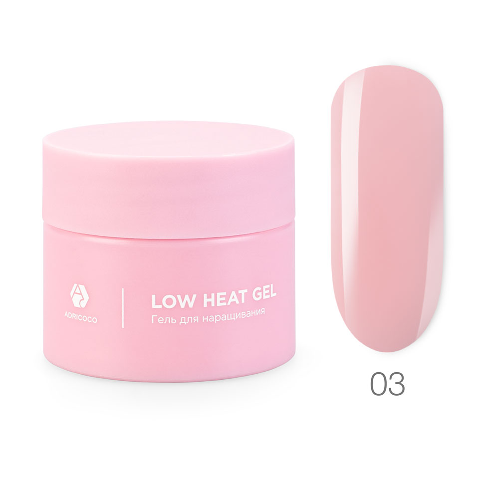 

Низкотемпературный однофазный гель ADRICOCO Low heat №03 нежная роза (50 мл)
