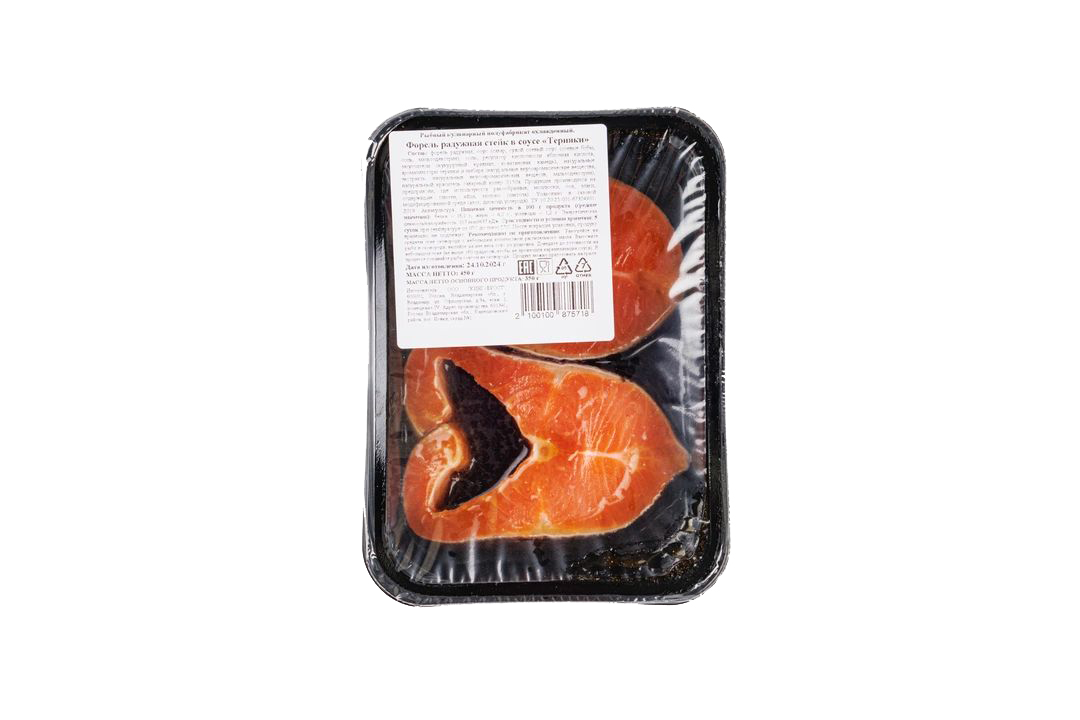 

Стейк ВкусВилл из форели в соусе Терияки охлажденный 450 г