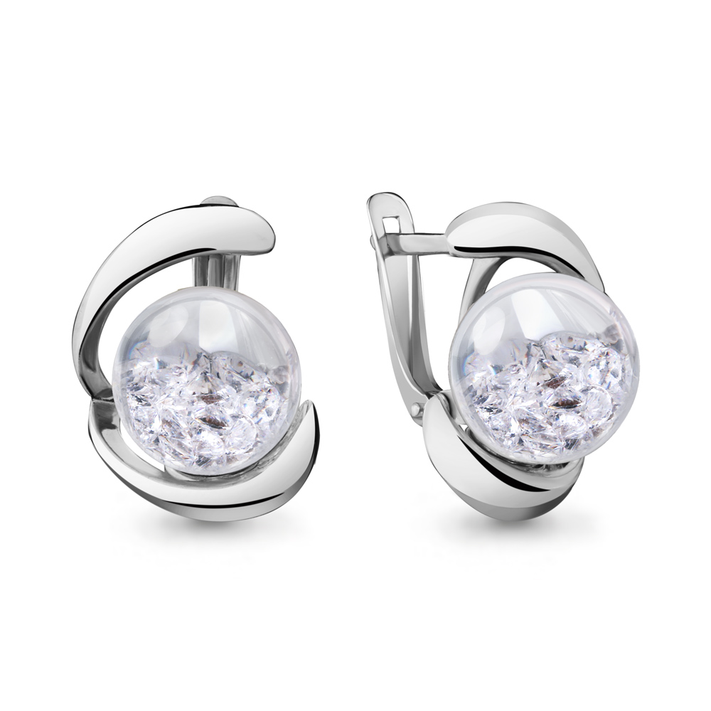 

Серьги из серебра с фианитом Aquamarine 45357_925_р, 45357_925_р