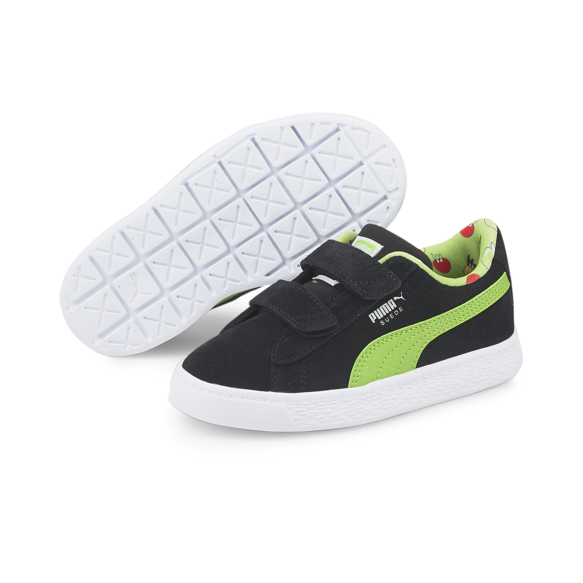 фото Кеды детские puma suede light-flex fruitmates kids' trainers цв. черный р-р. 31