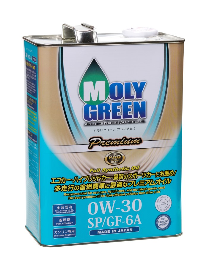 Масло моторное MOLYGREEN Premium 0W-30 SP синтетическое 4 л