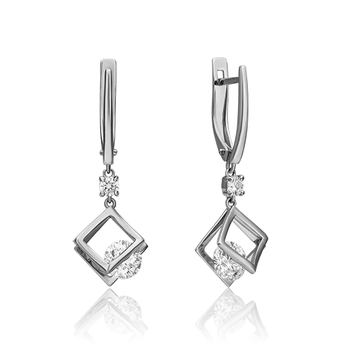

Серьги из белого золота с фианитом PLATINA jewelry 02-4574-00-501-1120-38_0, 02-4574-00-501-1120-38_0