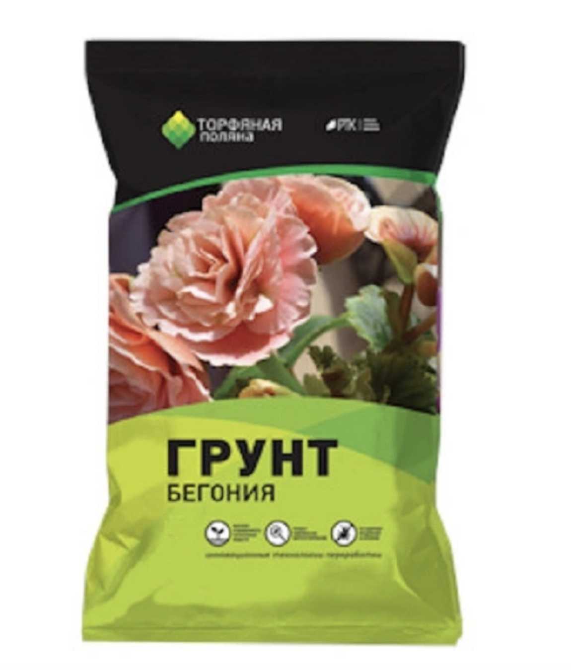 

Грунт для цветов Торфяная поляна Бегония 1013 2,5 л