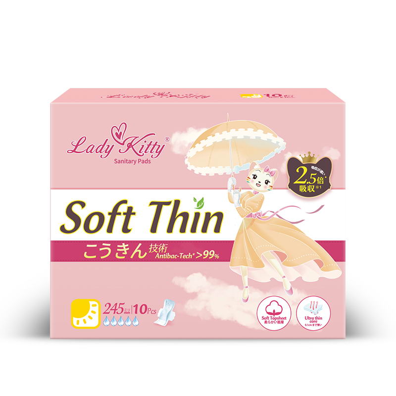 Прокладки женские гигиенические Lady Kitty, Day (24,5см), 10 шт в упаковке LK-Day10 прокладки гигиенические sanita dry