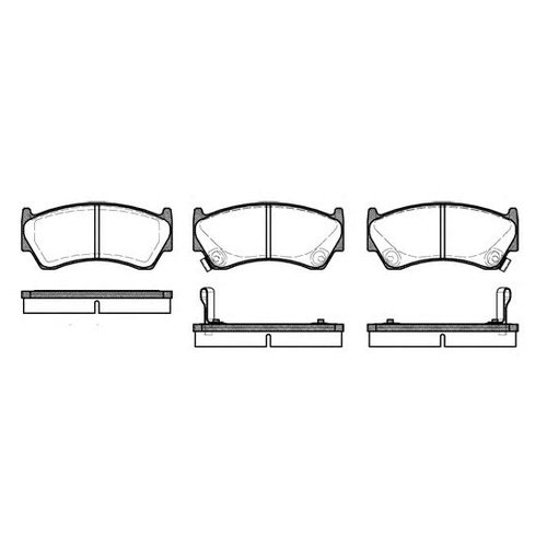 

Комплект передних тормозных колодок Remsa 059202 для Nissan Almera I