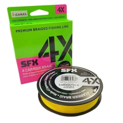 Леска плетеная Sufix SFX 4X 0,37 мм, 135 м, 28,2 кг, yellow