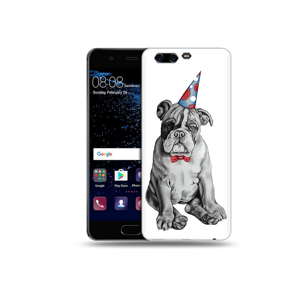

Чехол MyPads Tocco для Huawei P10 праздничный щенок (PT60870.50.554), Прозрачный, Tocco