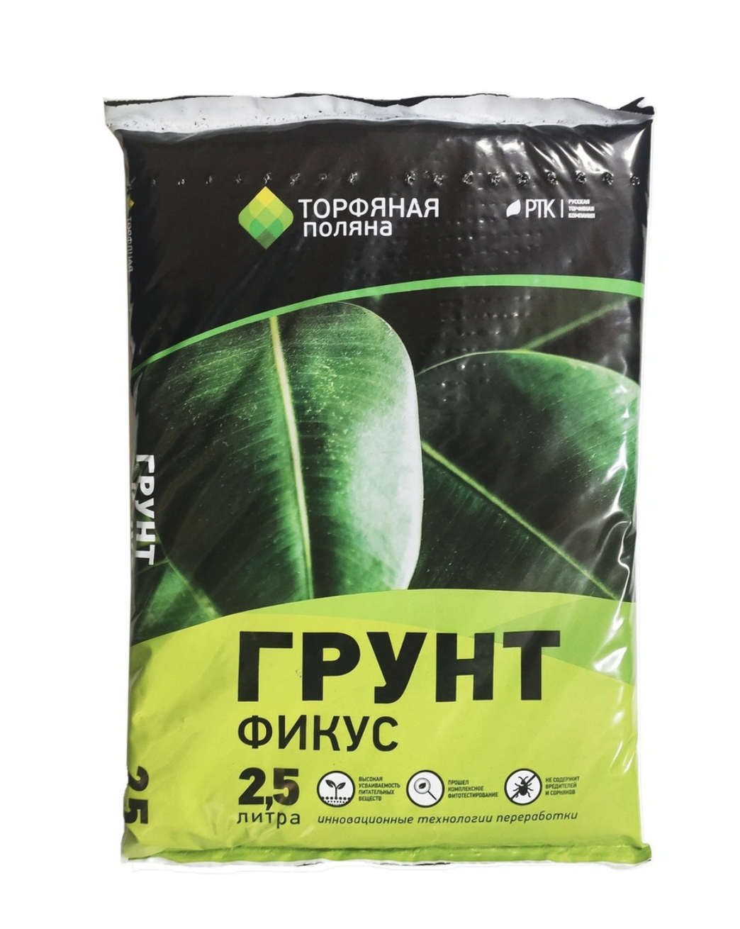 

Грунт для комнатных растений Торфяная поляна Фикус 1007 2,5 л