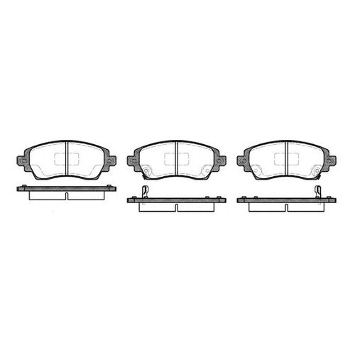 

Комплект передних тормозных колодок Remsa 071602 для Toyota Corolla