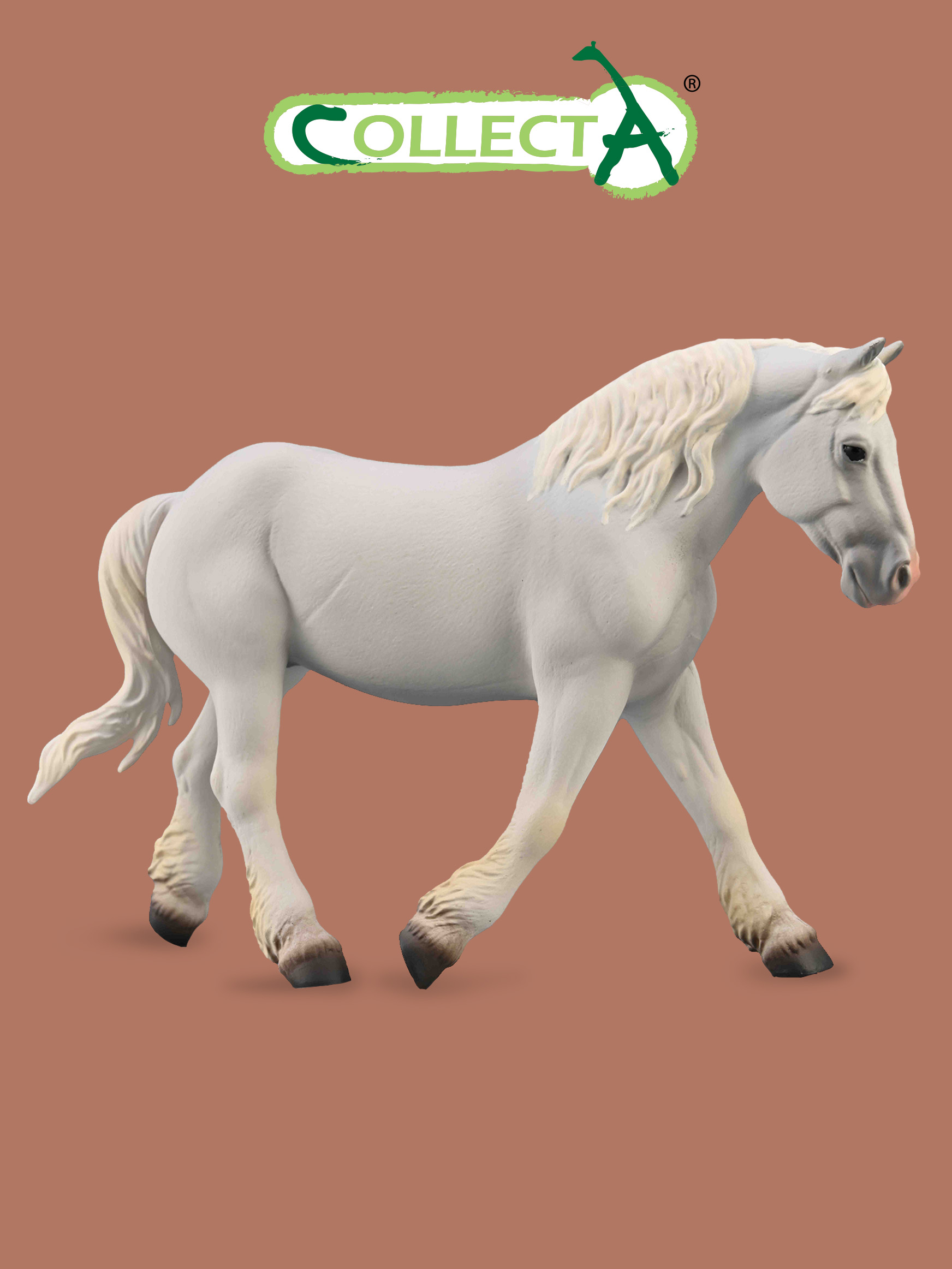 Фигурка Collecta животного Лошадь Булонская кобыла - серая