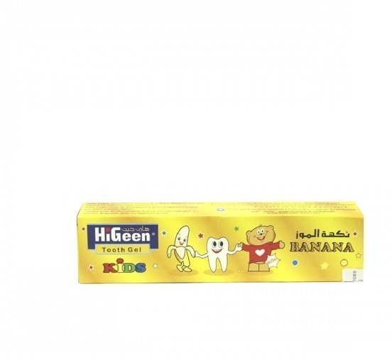 фото Зубная гелевая паста mido с ароматом банан higeen, 60 г