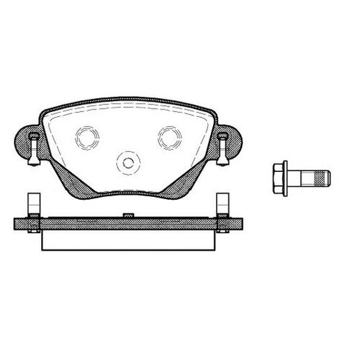 фото Комплект задних тормозных колодок remsa 077700 для ford mondeo iii; jaguar x-type