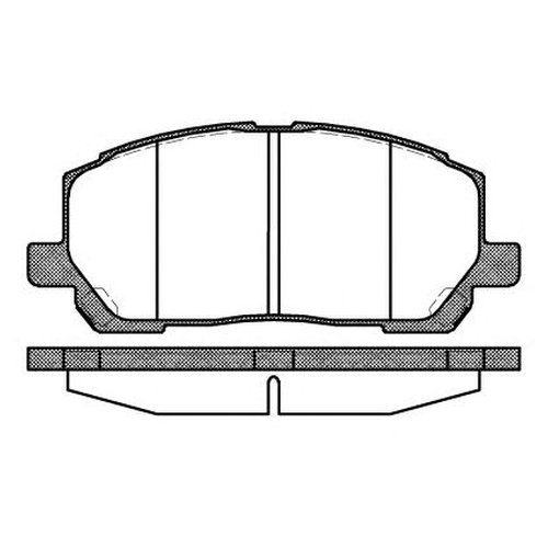 фото Комплект передних тормозных колодок remsa 085500 для lexus rx; toyota highlander