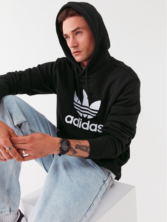 

Худи мужское Adidas 0000301210030 черное S доставка из-за рубежа, Черный, 0000301210030