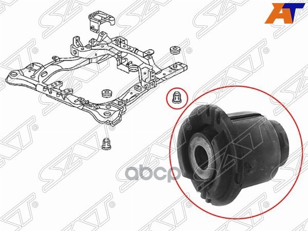 

Сайлентблок Подрамника Задний Нижний Honda Accord 02-08/Odyssey 03-13/Inspari 03-07/Acura