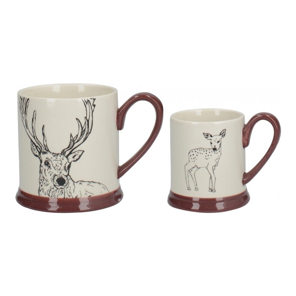 фото Детский набор кружек kitchen craft deer family 2 шт, в подарочной упаковке, 0,31л, 5226225