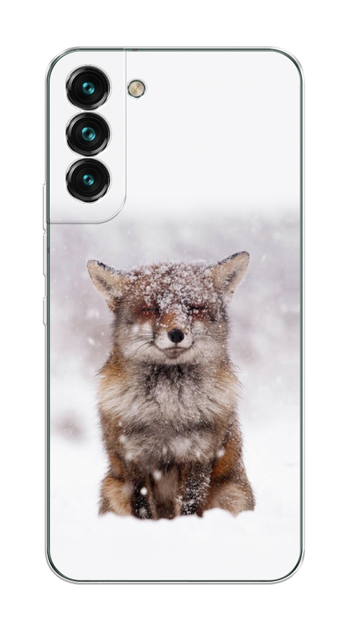 

Чехол на Samsung Galaxy S22 Plus "Зимняя лиса", Белый;серый;коричневый, 2103950-1