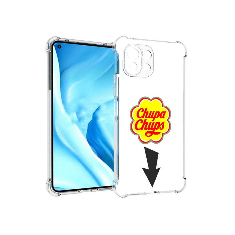 

Чехол MyPads Tocco для Xiaomi Mi 11 Lite чупа чупс (PT159462.256.694), Прозрачный, Tocco