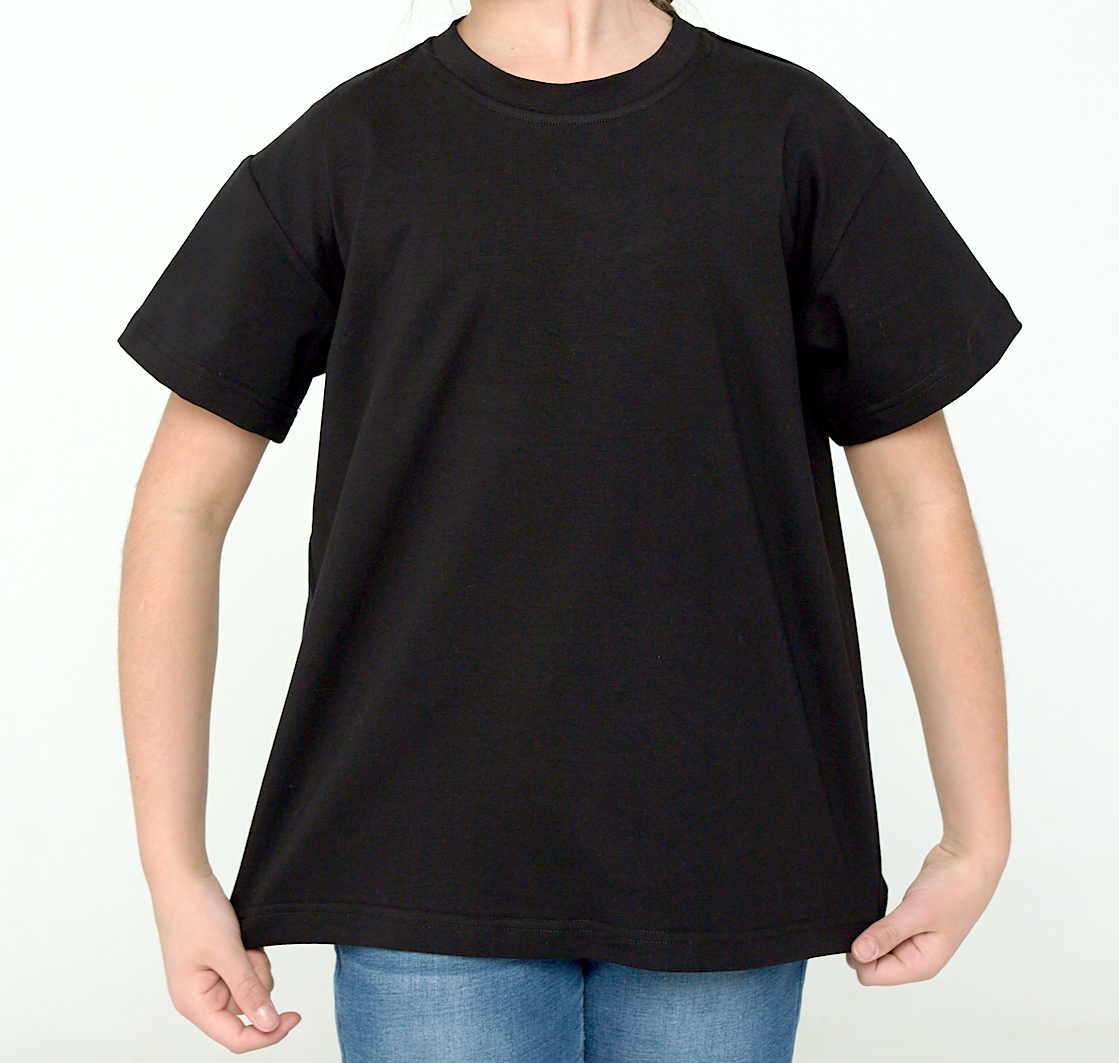 Футболка детская IRINA EGOROVA Children's T-shirt, чёрный, 128