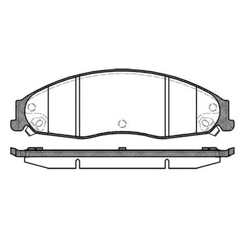 

Комплект передних тормозных колодок Remsa 095508 для Cadillac CTS, STS, XLR; Ford GT