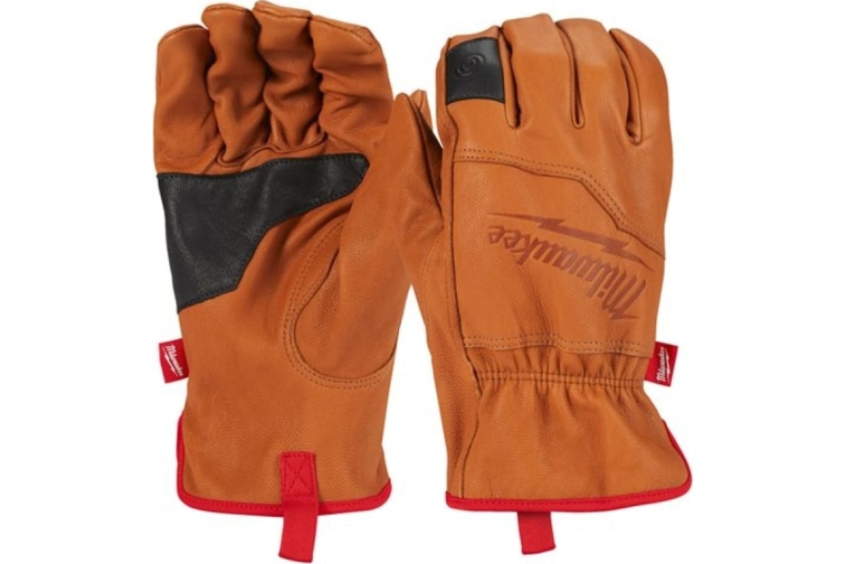 Перчатки рабочие Milwaukee 4932478125 кожаные, размер 10/XL кожаные перчатки wurth