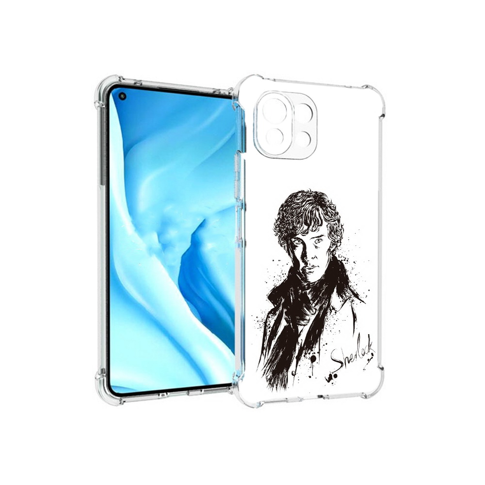 

Чехол MyPads Tocco для Xiaomi Mi 11 Lite шерлок холмс портрет (PT159462.256.698), Прозрачный, Tocco