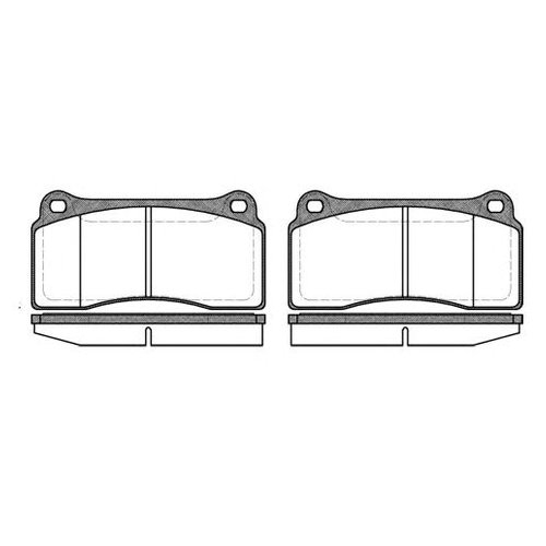 

Комплект передних тормозных колодок Remsa 098300 для Jaguar XJ, XK; Porsche 911