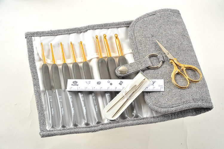 фото Набор крючков для вязания с ручкой tulip "etimo", teg-002